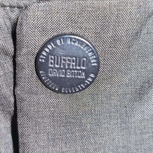 Buffalo David Bitton puffer jacket men's XL olive-brown,  with hood - Picture 12 of 15